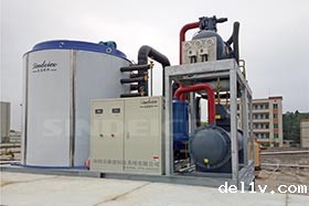 阳江水产加工 2台日产20吨片冰机